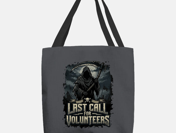 Last Call For Volunteers
