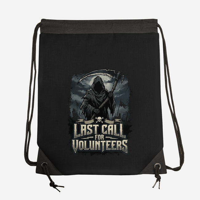 Last Call For Volunteers-None-Drawstring-Bag-Boggs Nicolas