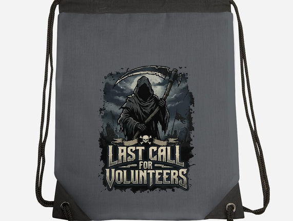 Last Call For Volunteers