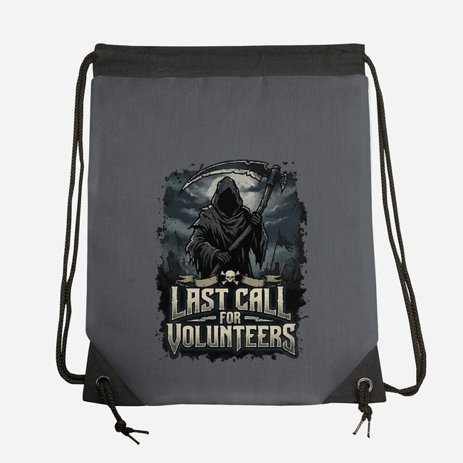 Last Call For Volunteers-None-Drawstring-Bag-Boggs Nicolas