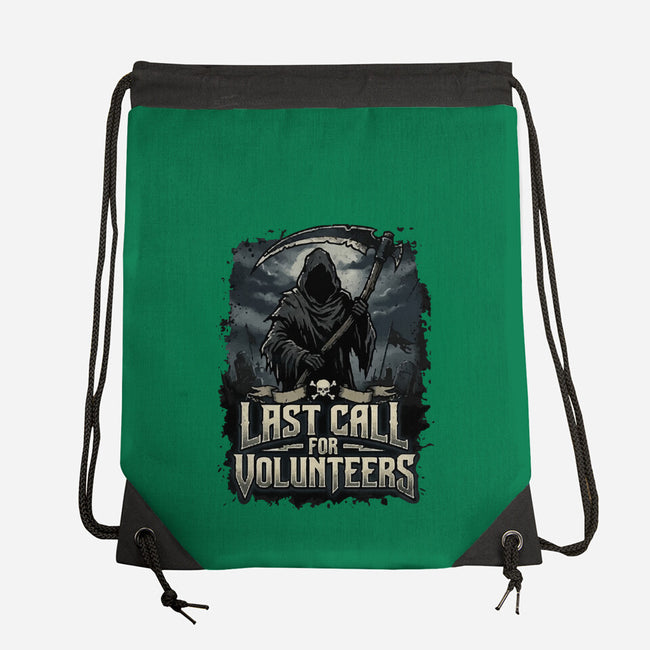 Last Call For Volunteers-None-Drawstring-Bag-Boggs Nicolas