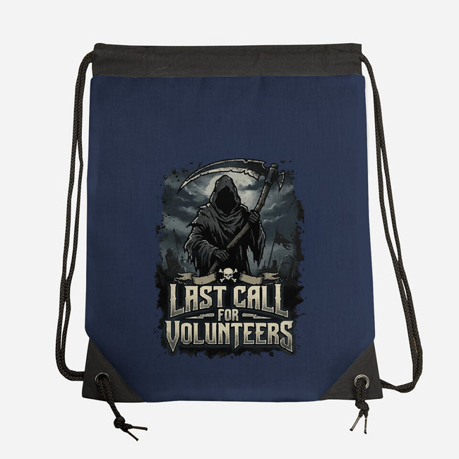 Last Call For Volunteers-None-Drawstring-Bag-Boggs Nicolas