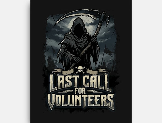 Last Call For Volunteers