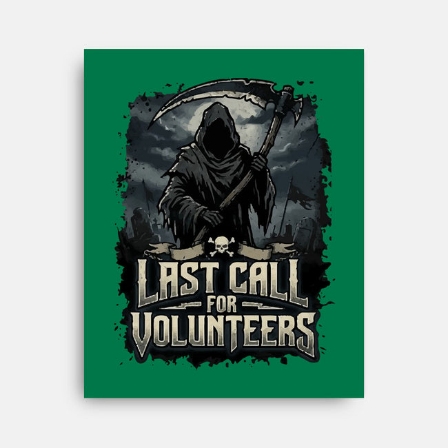Last Call For Volunteers-None-Stretched-Canvas-Boggs Nicolas