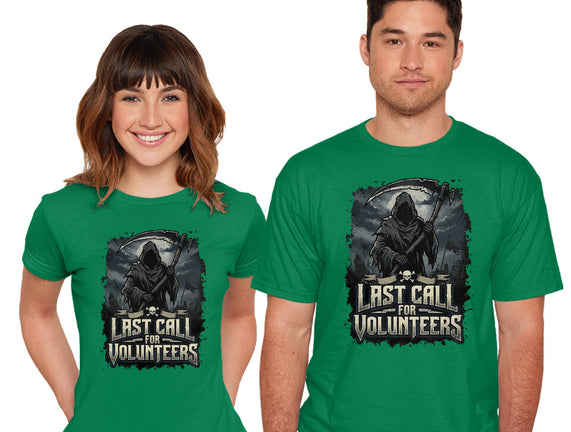 Last Call For Volunteers