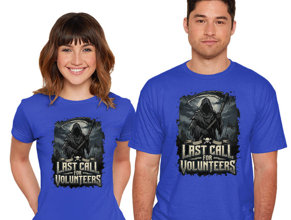 Last Call For Volunteers