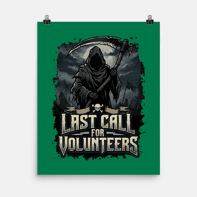 Last Call For Volunteers-None-Matte-Poster-Boggs Nicolas