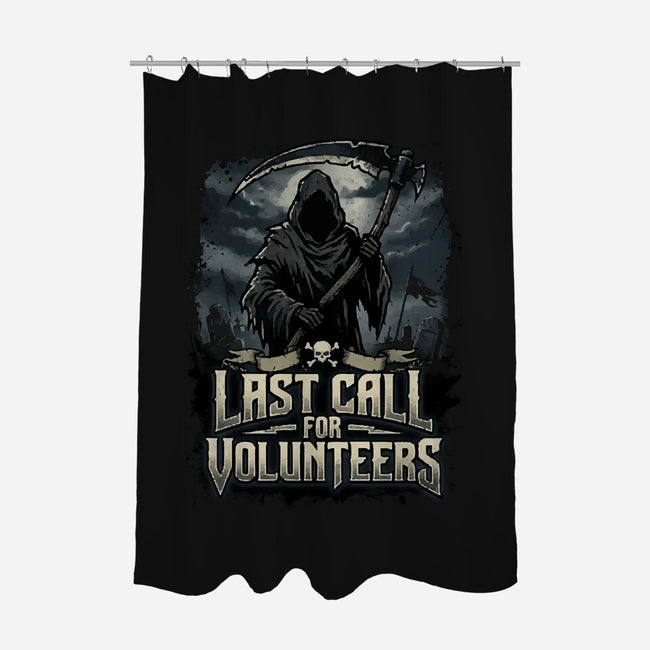 Last Call For Volunteers-None-Polyester-Shower Curtain-Boggs Nicolas