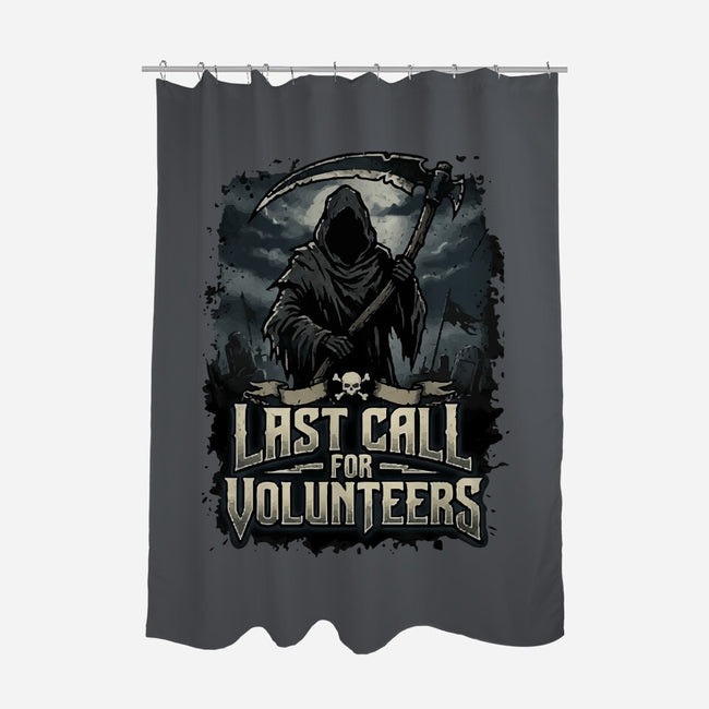 Last Call For Volunteers-None-Polyester-Shower Curtain-Boggs Nicolas
