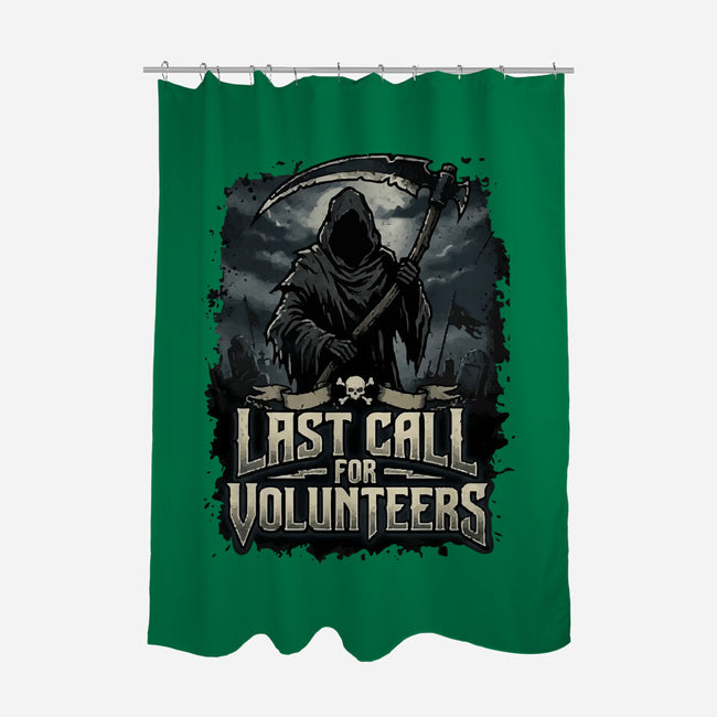 Last Call For Volunteers-None-Polyester-Shower Curtain-Boggs Nicolas