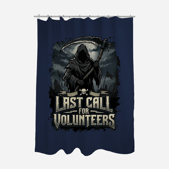 Last Call For Volunteers-None-Polyester-Shower Curtain-Boggs Nicolas