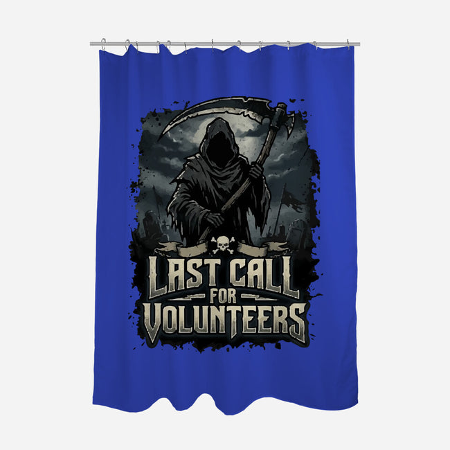 Last Call For Volunteers-None-Polyester-Shower Curtain-Boggs Nicolas