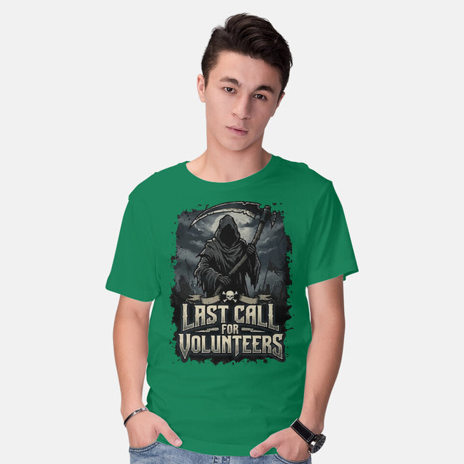 Last Call For Volunteers-Mens-Basic-Tee-Boggs Nicolas