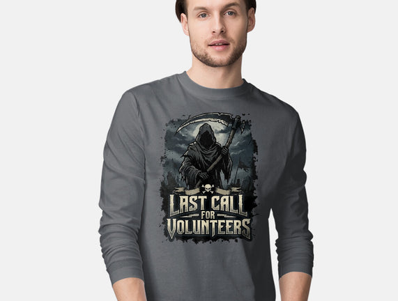 Last Call For Volunteers