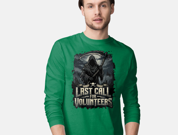 Last Call For Volunteers