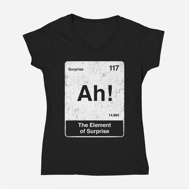 Element Of Surprise-Womens-V-Neck-Tee-rocketman_art