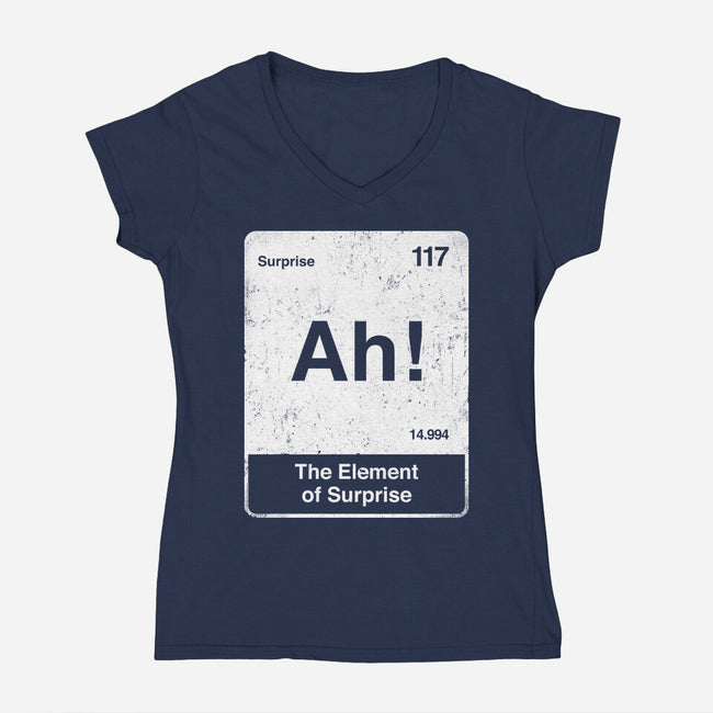 Element Of Surprise-Womens-V-Neck-Tee-rocketman_art