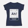 Element Of Surprise-Womens-V-Neck-Tee-rocketman_art