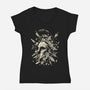 The Fall Of Ancient Greece-Womens-V-Neck-Tee-Diego Gurgell