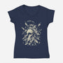 The Fall Of Ancient Greece-Womens-V-Neck-Tee-Diego Gurgell