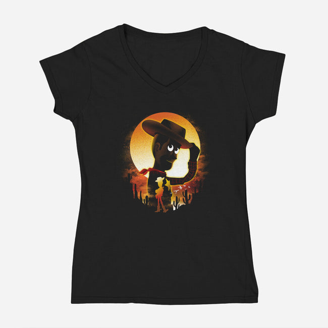 You've Got A Friend In Me-Womens-V-Neck-Tee-dandingeroz