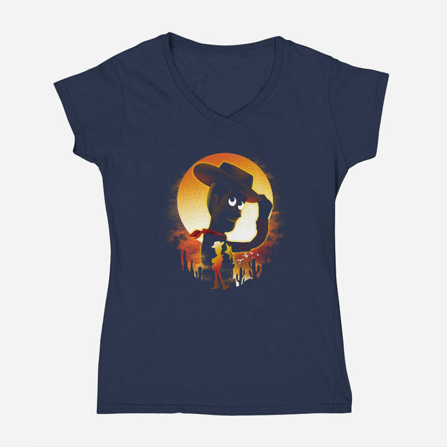 You've Got A Friend In Me-Womens-V-Neck-Tee-dandingeroz