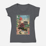 Prince Of Eternia In Japan-Womens-V-Neck-Tee-DrMonekers