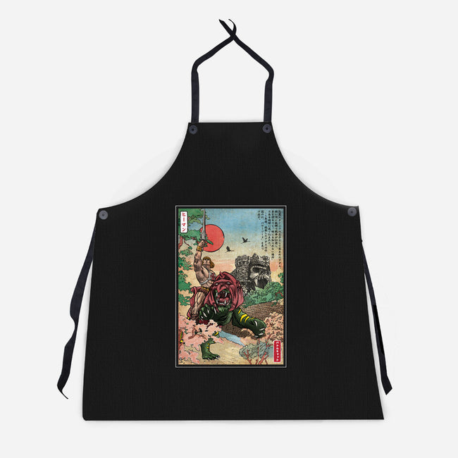 Prince Of Eternia In Japan-Unisex-Kitchen-Apron-DrMonekers