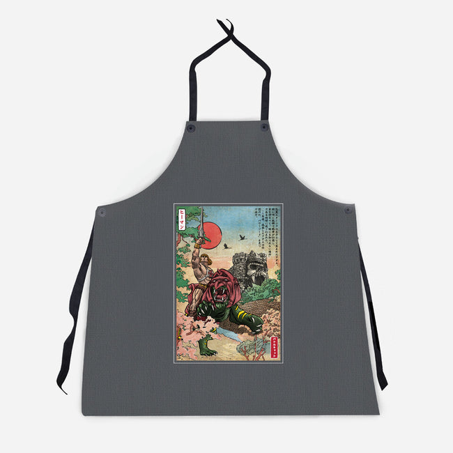 Prince Of Eternia In Japan-Unisex-Kitchen-Apron-DrMonekers
