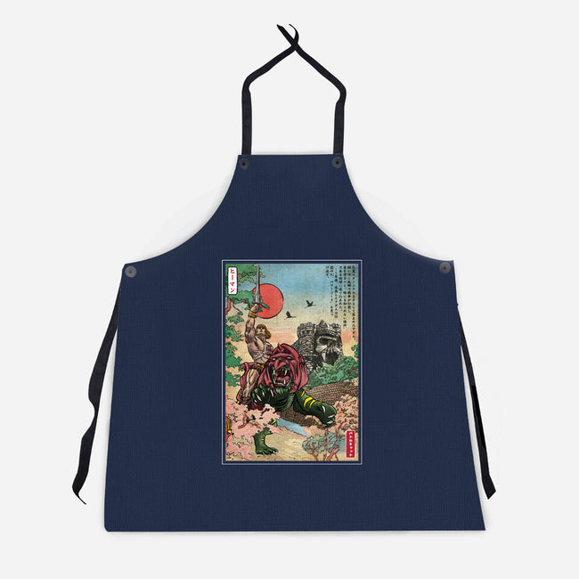 Prince Of Eternia In Japan-Unisex-Kitchen-Apron-DrMonekers