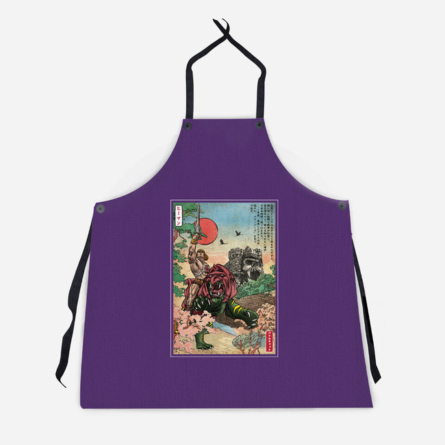 Prince Of Eternia In Japan-Unisex-Kitchen-Apron-DrMonekers