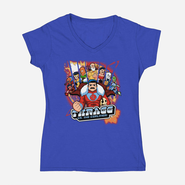 Grand Regent Pilgrim-Womens-V-Neck-Tee-PrimePremne