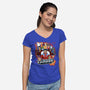 Grand Regent Pilgrim-Womens-V-Neck-Tee-PrimePremne