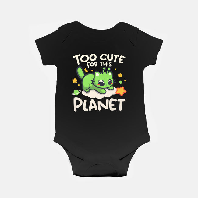Too Cute Alien Cat-Baby-Basic-Onesie-NemiMakeit