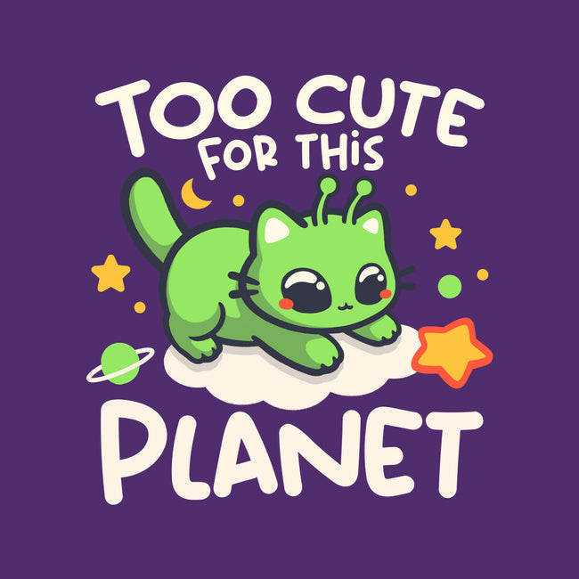 Too Cute Alien Cat-Unisex-Crew Neck-Sweatshirt-NemiMakeit