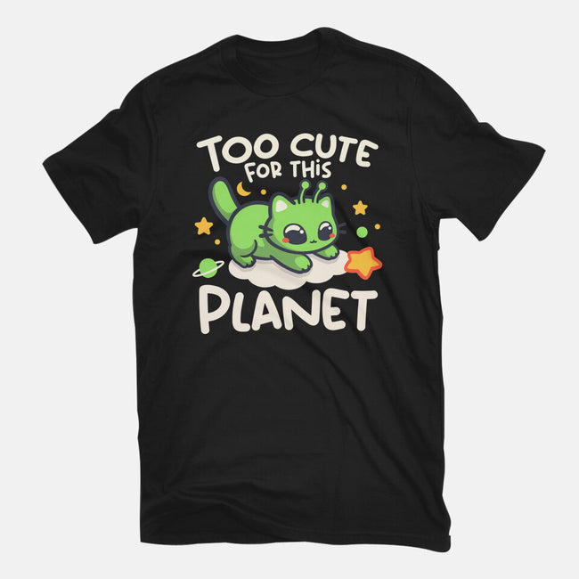 Too Cute Alien Cat-Unisex-Basic-Tee-NemiMakeit