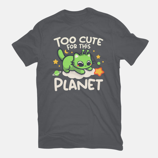 Too Cute Alien Cat-Unisex-Basic-Tee-NemiMakeit