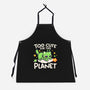 Too Cute Alien Cat-Unisex-Kitchen-Apron-NemiMakeit