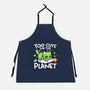 Too Cute Alien Cat-Unisex-Kitchen-Apron-NemiMakeit