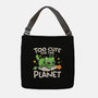 Too Cute Alien Cat-None-Adjustable Tote-Bag-NemiMakeit