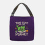 Too Cute Alien Cat-None-Adjustable Tote-Bag-NemiMakeit