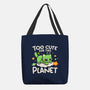 Too Cute Alien Cat-None-Basic Tote-Bag-NemiMakeit