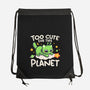 Too Cute Alien Cat-None-Drawstring-Bag-NemiMakeit