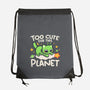 Too Cute Alien Cat-None-Drawstring-Bag-NemiMakeit