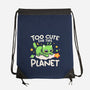 Too Cute Alien Cat-None-Drawstring-Bag-NemiMakeit