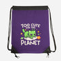 Too Cute Alien Cat-None-Drawstring-Bag-NemiMakeit