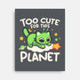 Too Cute Alien Cat-None-Stretched-Canvas-NemiMakeit