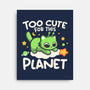 Too Cute Alien Cat-None-Stretched-Canvas-NemiMakeit