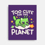 Too Cute Alien Cat-None-Stretched-Canvas-NemiMakeit