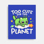 Too Cute Alien Cat-None-Stretched-Canvas-NemiMakeit